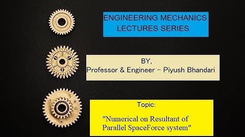Resultant of parallel space force system numerical 1