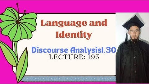 What is meant by language and identity? By Muhammad Alamgir