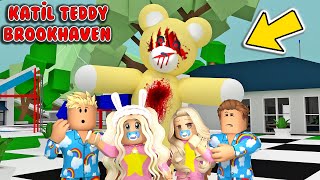 KATİL OYUNCAK TEDDY BEBEKLERİN PİJAMA PARTİSİNİ BASTI ! ROBLOX BROOKHAVEN RP HİKAYE !