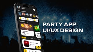 Party App UI/UX Design | Event Tickets &amp; Schedule Mobile App Concept