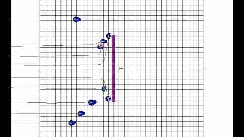 9 Robots Wedge Formation, Initialization + Flat Obstacle - Simulation