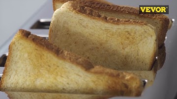 VEVOR Commercial 4/6 Slice Toaster Slots Toasted Bread Bagels Waffles Machine for Cafes, Buffets