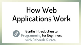 How Web Applications Work (Clip 10): Gentle Introduction to Programming for Beginners