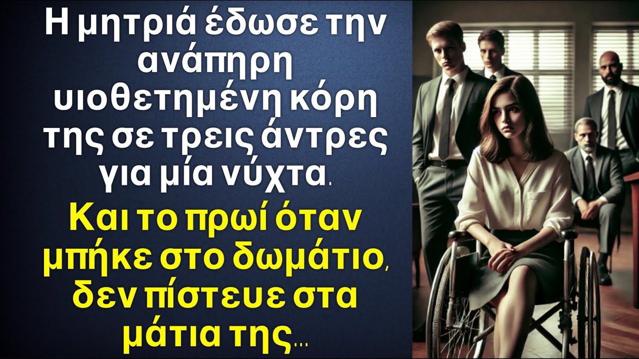 Η μητριά έδωσε την ανάπηρη κόρη της σε τρεις άντρες για μια νύχτα, και το πρωί όταν μπήκε να την δει
