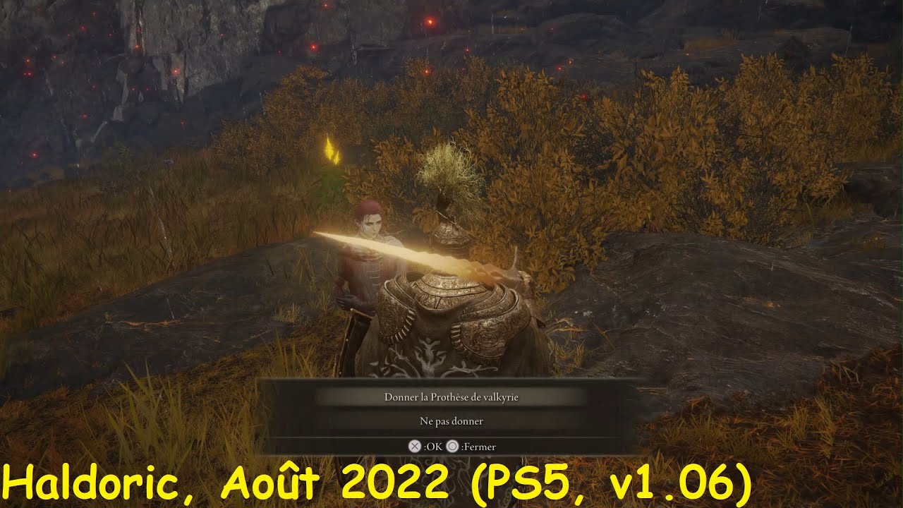 Elden Ring, Gowry & Millicent (6) Donner la Prothèse de Valkyrie à Millicent YouTube