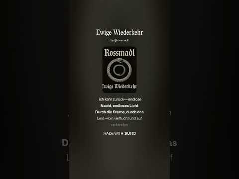 Ewige Wiederkehr #EwigeWiederkehr