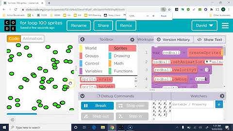Falling, Bouncing Ball in Game Lab on Code.org