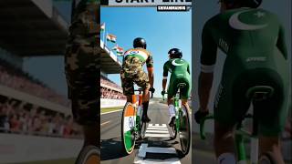 🔥Fauji Bicycle Race | India vs Pakistan | High-Speed Battle 🚴#ai​ #army​ #racing​ #cycling​