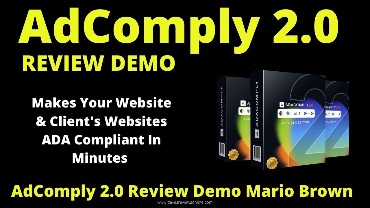 AdComply 2.0 Review Demo Mario Brown