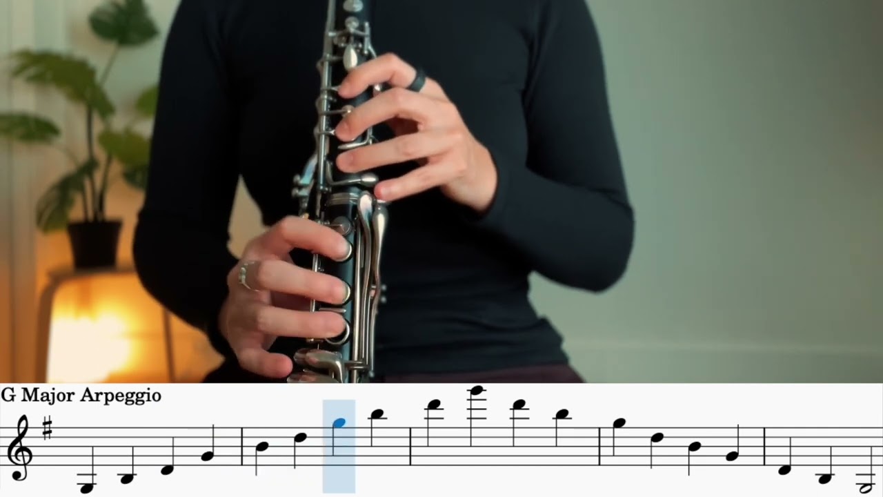 G Major Arpeggio for Clarinet