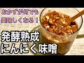 【材料3つ混ぜるだけ】すぐ使えて便利！ゆっくり熟成も楽しめる万能にんにく味噌で夏バテ知らず！