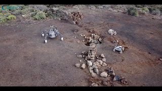 DFKI tests lava cave exploration by autonomous robot teams for future lunar missions