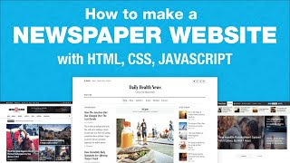 How To Create News Website / JavaScript Tutorial in Hindi / Create News Website & Earn $2000 / Month