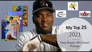 295) 2021 Review: Top 25 Tony Gwynn 90’s Baseball Inserts -  I did pretty good….