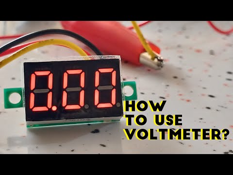 How To Use Digit Voltmeter 0V 100V DC 3wire?