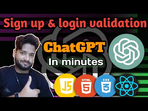 Validation login & signup form With ChatGPT || 100℅ accurate Results || @CodeDynamo2456