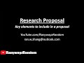 How To Write A Research Proposal? 11 Things To Include In A Thesis Proposal