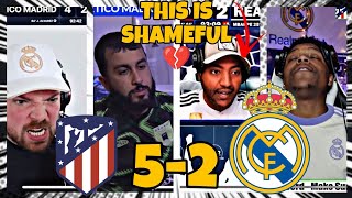 Real Madrid Fans CRASH OUT after getting FLOGGED 5-2 by Atletico Madrid 🔥