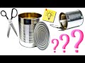 عندك أي علب معدنيه بتاعة حليب أو مربي أو فول تعالي نعمل بيها افكار رائعه 😍🙋Diy tin crafts ideas