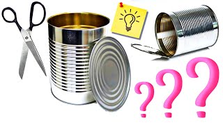 عندك أي علب معدنيه بتاعة حليب أو مربي أو فول تعالي نعمل بيها افكار رائعه 😍🙋Diy tin crafts ideas