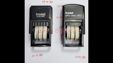 Con dấu ngày tháng năm đúng chuẩn đóng trên nhiều chất liệu (Trodat 4810)