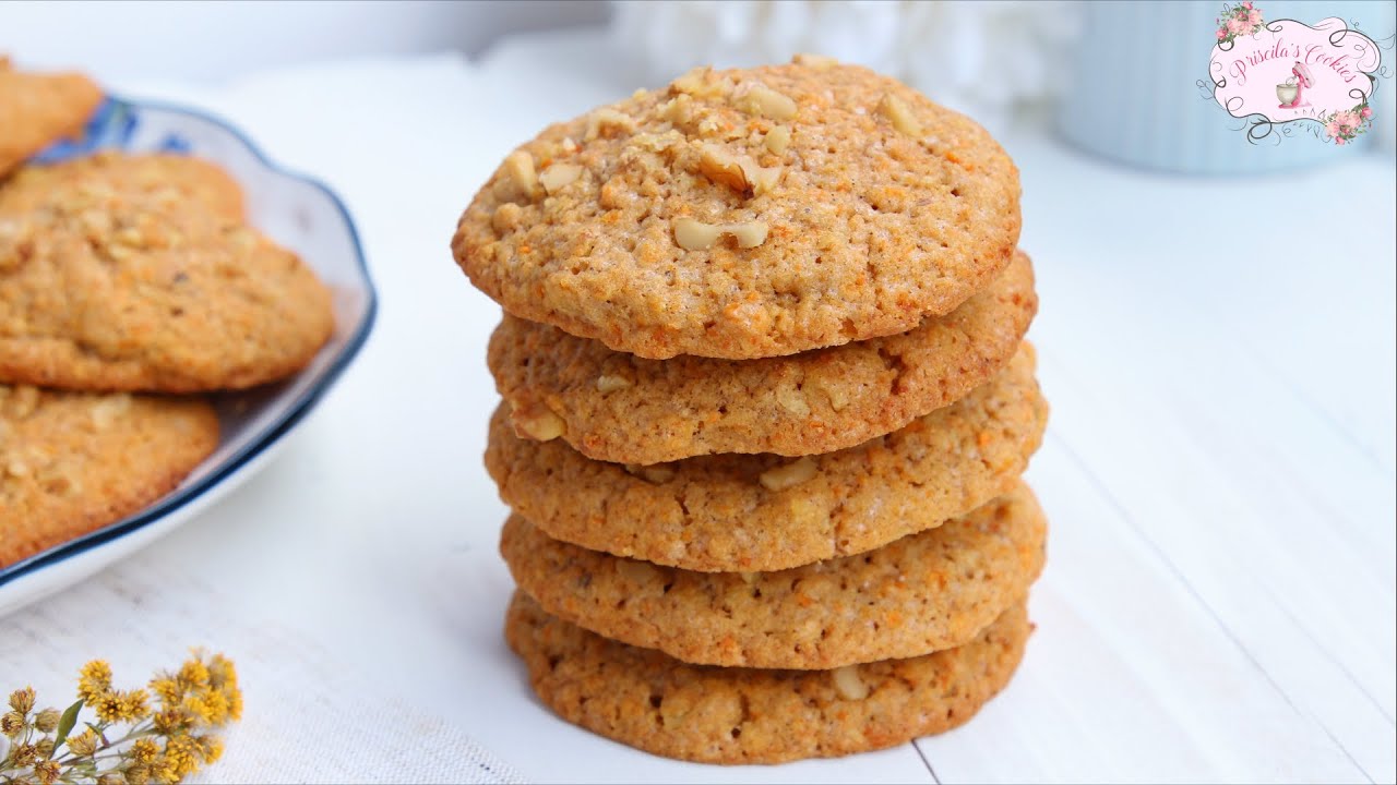 LAS MEJORES COOKIES DE ZANAHORIA  I Carrot cookies I Cookies cu morcov - Priscila's Cookies