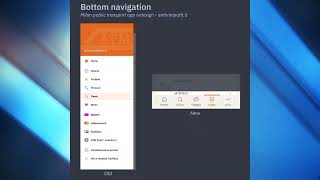 Bottom navigation menu - Milan local public transport app redesign screenshot 2