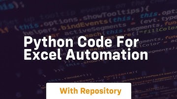 python code for excel automation