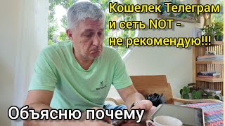 Кошелек Телеграм и сеть TON - не рекомендую! Объясню почему