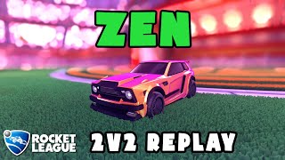 Zen Ranked 2V2 Pov - Zen & Rix Vs Mat. & Seboraah - Rocket League Replays