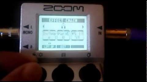 ZOOM MS-50G EFFECT CHAIN