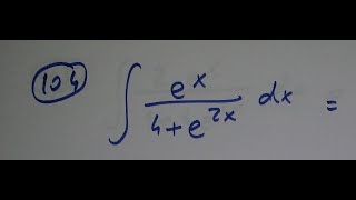 Belirsiz Integralle Ilgili Örnekler 104