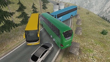 The Big Mountain Accident🚍⛰️🚧 | Bus Simulator : Ultimate - Mobile Gameplay
