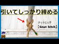 【ロープ紐の結び方】引くと締まる便利なナットヒッチGnat hitch