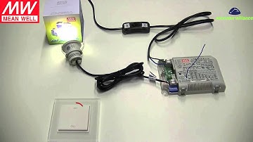 MEAN WELL 40W LED Driver LCM-40EO EnOcean physical button pairing tutorial