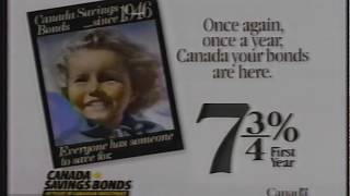 1986 Canada Savings Bonds Commercial