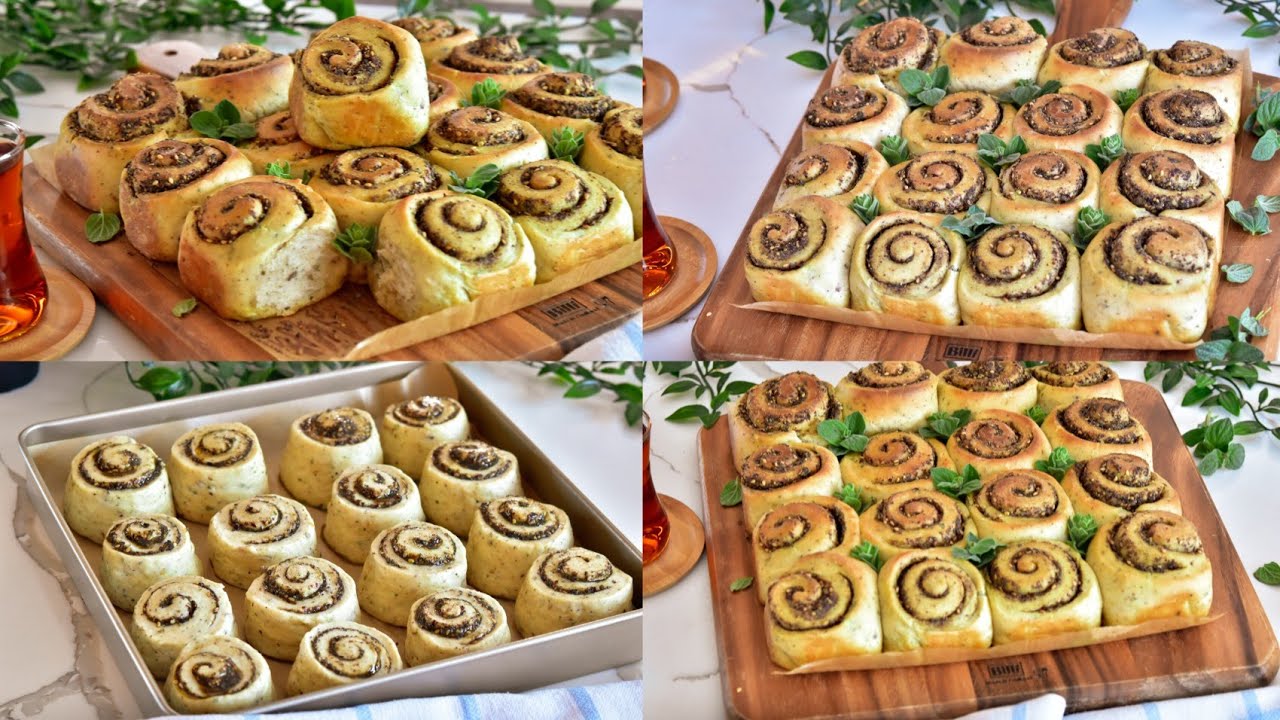 رولات الزعتر بطريقه وطعم جدا شهي وبعجينه متل القطن 😋Thyme rolls with a wonderful cottony dough