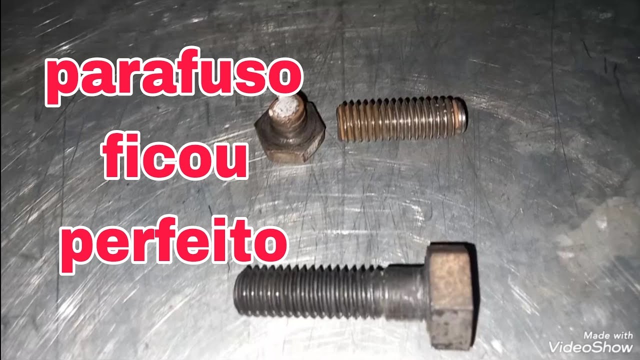 Como fazer um parafuso no torno