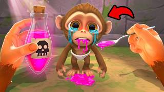 I Tried POISONING Baby Monkey So We Could ESCAPE!!