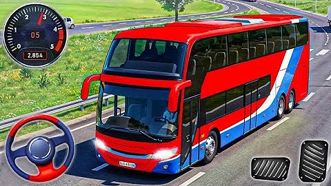 Real Coach Bus Driving Games Simulator - City Bus Driving Games - Android Gameplay 