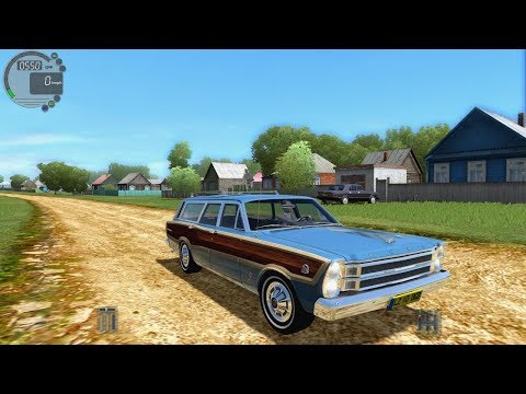 Видео: Ford Country Squire | Casual Driving in wet weather | City Car Driving