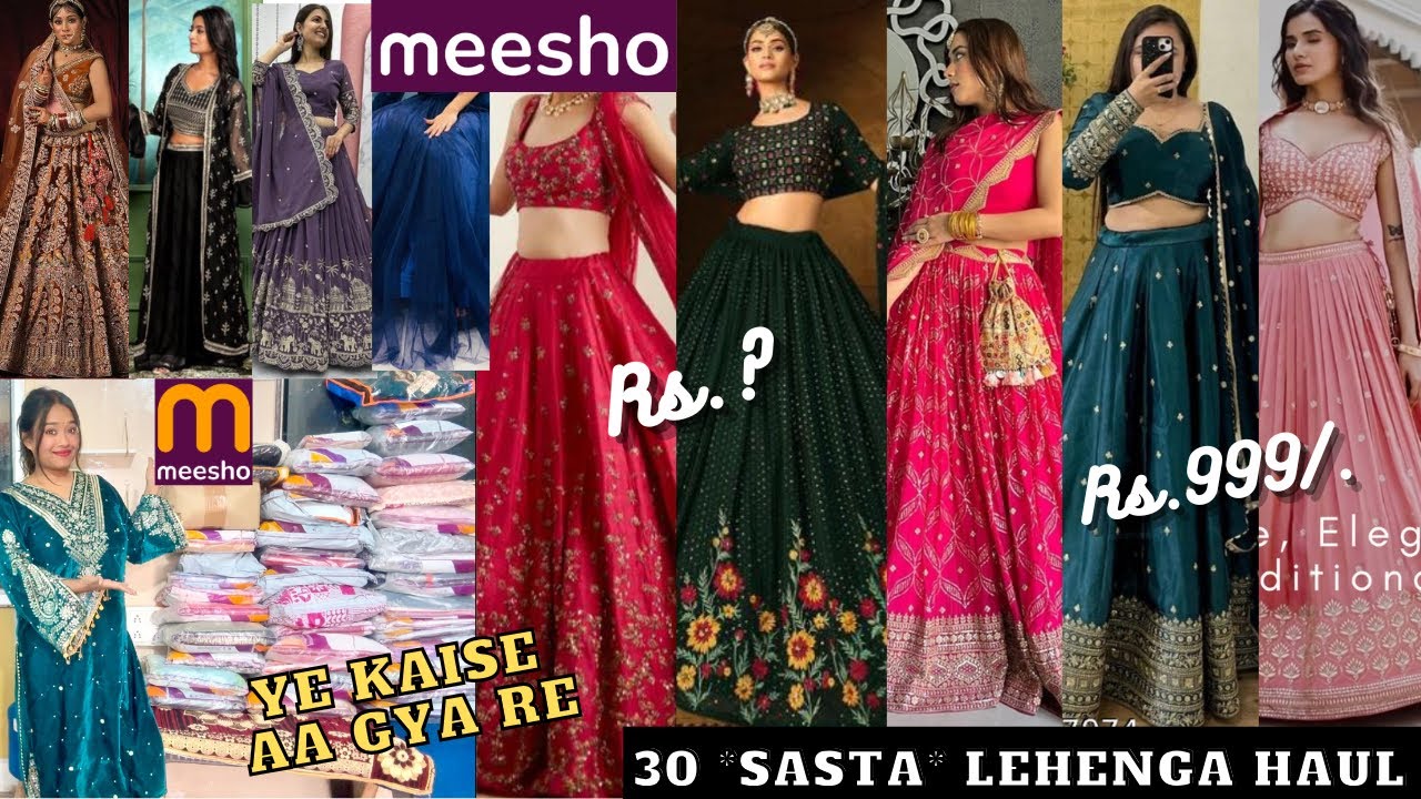 25 Meesho Huge *Trendy* Wedding Lehenga Haul || Omg 😱 इतना अच्छा कैसे आ गया🤭|| Under Rs.? ||Ghtiya ?