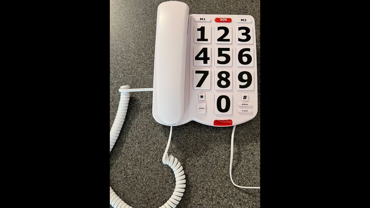 📞 Big Button Corded Phone for Seniors with Loud Ringer