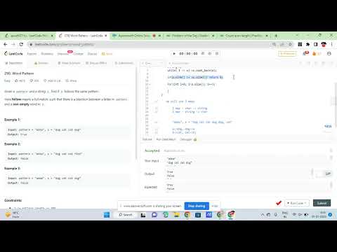 Leetcode 290. Word Pattern | leetcode daily problem | 1/1/23