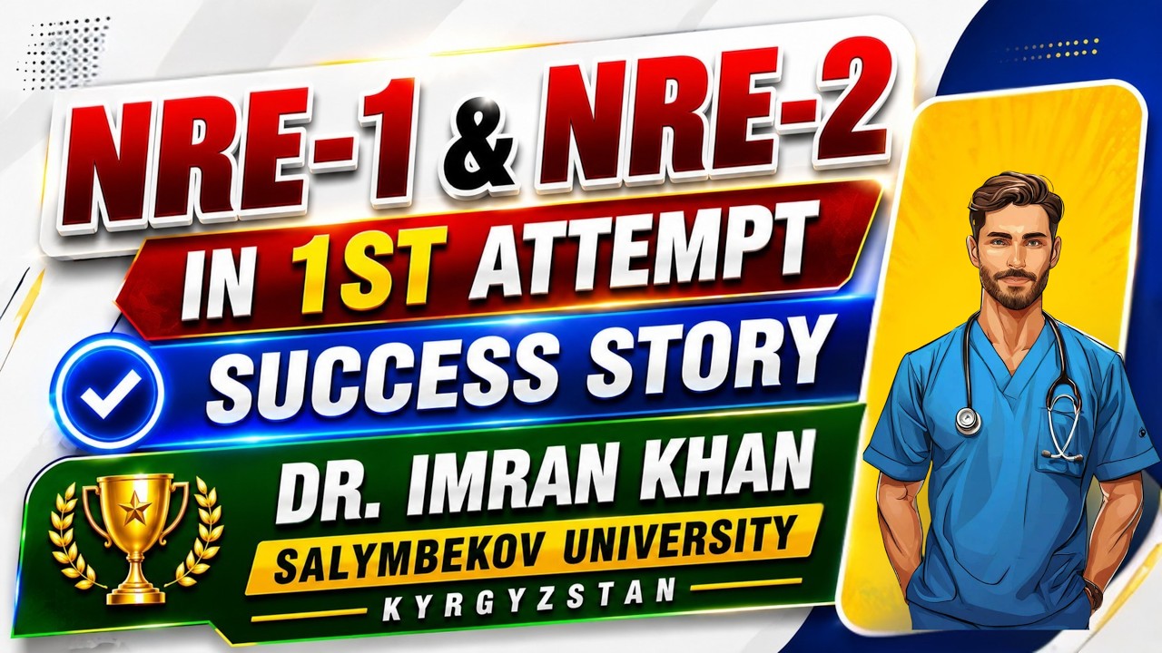 NRE-1 & NRE-2 Success Story of Dr Imran Khan | Cleared in 1st Attempt | First Aid Made Easy Platform