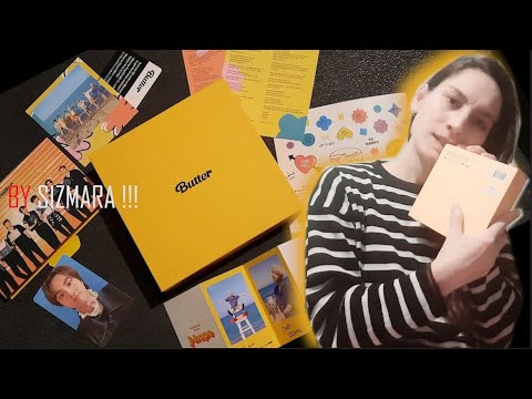 BTS BUTTER ALBOM cream ver UNBOXING - ალბომის ანბოქსინგი