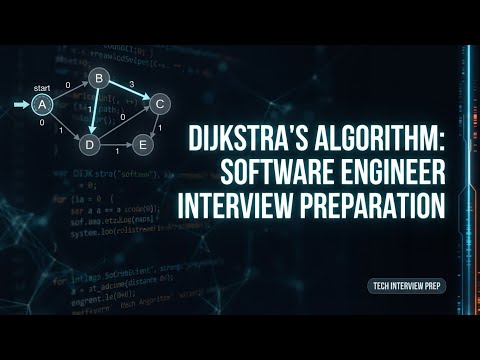 Dijkstra’s Algorithm:  Software Engineer Interview Preparation
