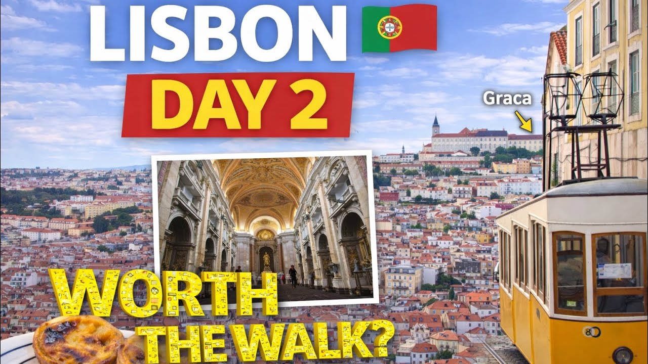 Cunard Queen Anne Port Stop  | Lisbon’s Best View! 🇵🇹 Graça Convent & Pastel de Nata