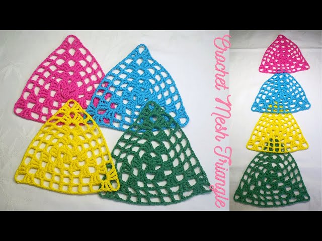 Triangle Mesh Crochet Pattern