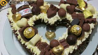 Heart cake / Gâteau coeur au chocolat  /كيكه الارقام على شكل قلب